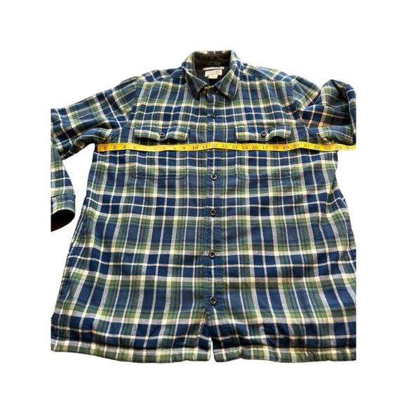 L.L. Bean Fleece Lined Flannel Jacket with Pockets- Size Large - Picture 4 of 16